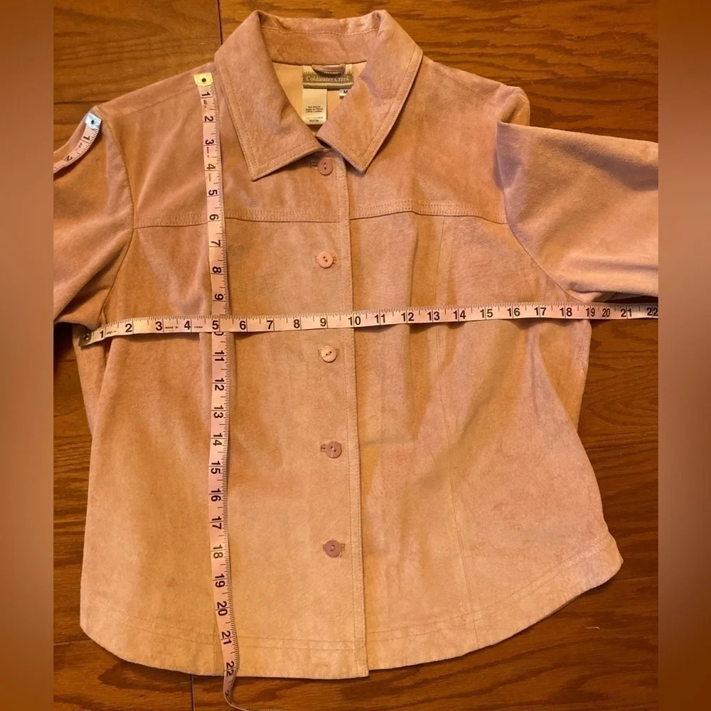 Laser Cut CWC Leather Jacket Pink Size Medium